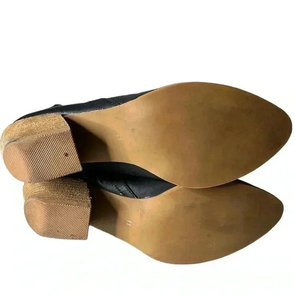 JEFFREY CAMPBELL Orwell Black Slip On Adjustable Ankle Booties Size 11 - Picture 5 of 9